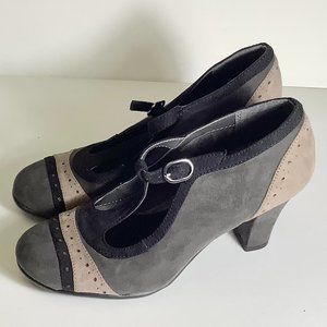 sz 5.5 6 Multi-tone Mary Jane Heels A2 by Aerosoles women's shoes